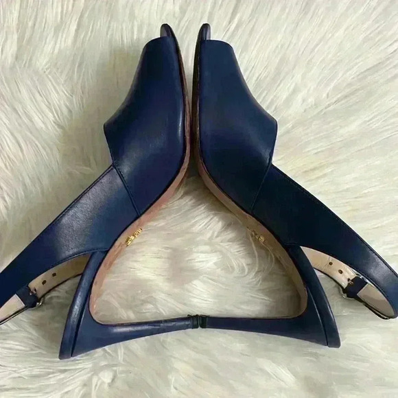 PRADA D.ORSAY PUMPS SANDAL COLOR BLUETTE - Picture 4 of 12